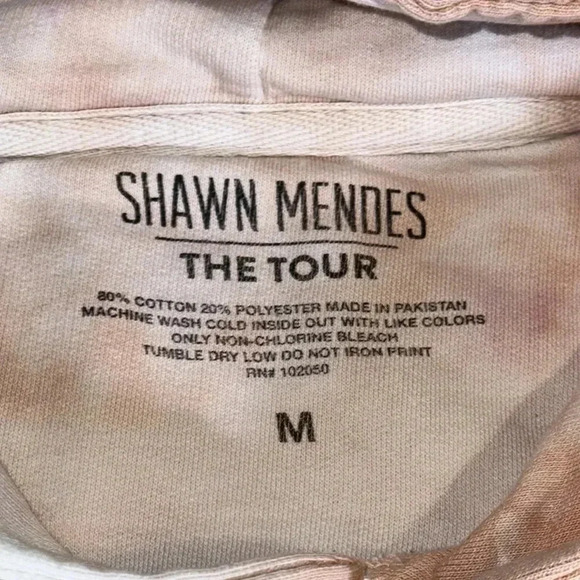 SHAWN MENDES EMBROIDERED MERCH THE TOUR CONCERT PULLOVER SWEATSHIRT MED - Picture 7 of 12